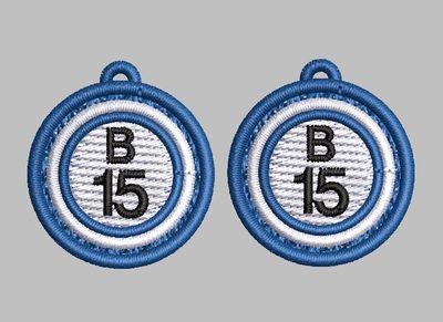 Bingo Ball earrings