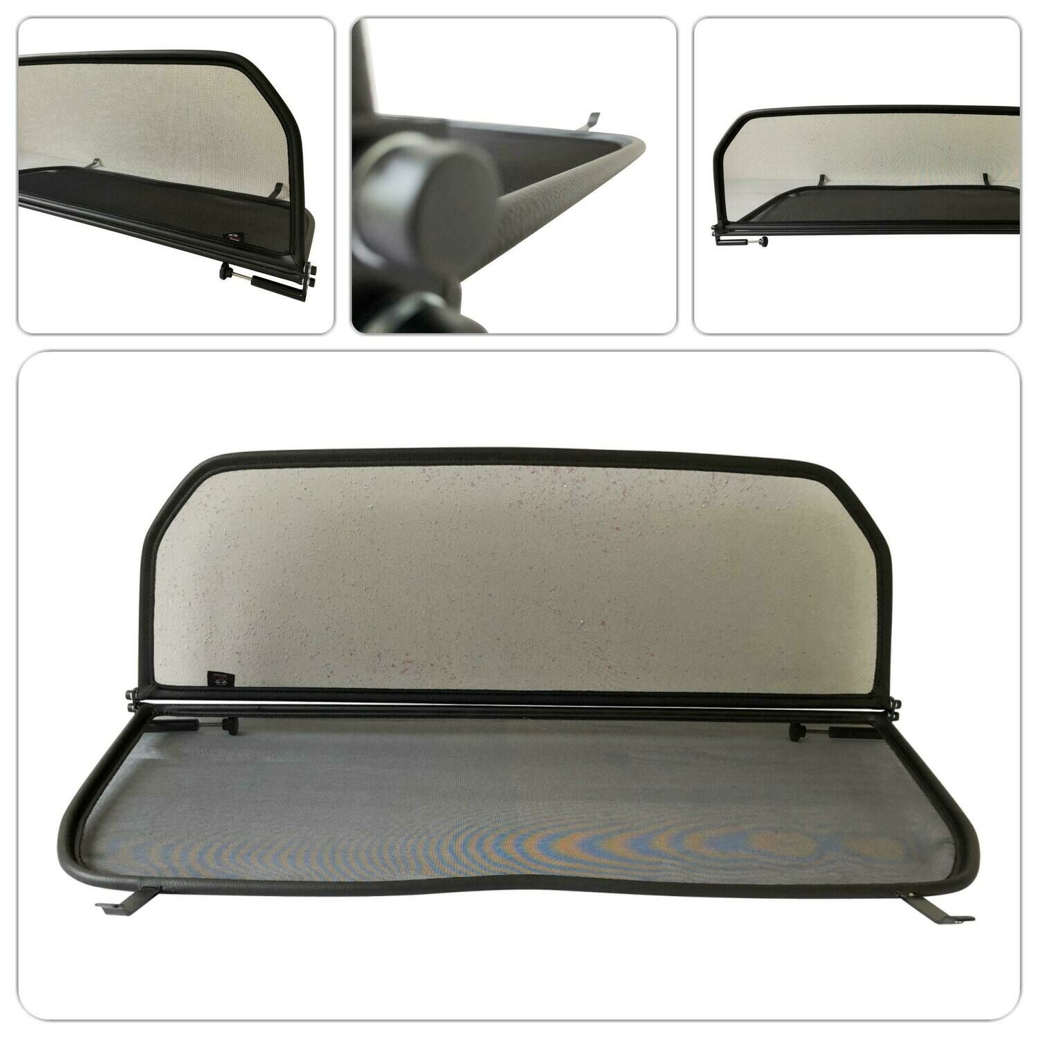 Windschott für Peugeot 306 94-03 mit Schnellverschluss Federspanner Schwarz