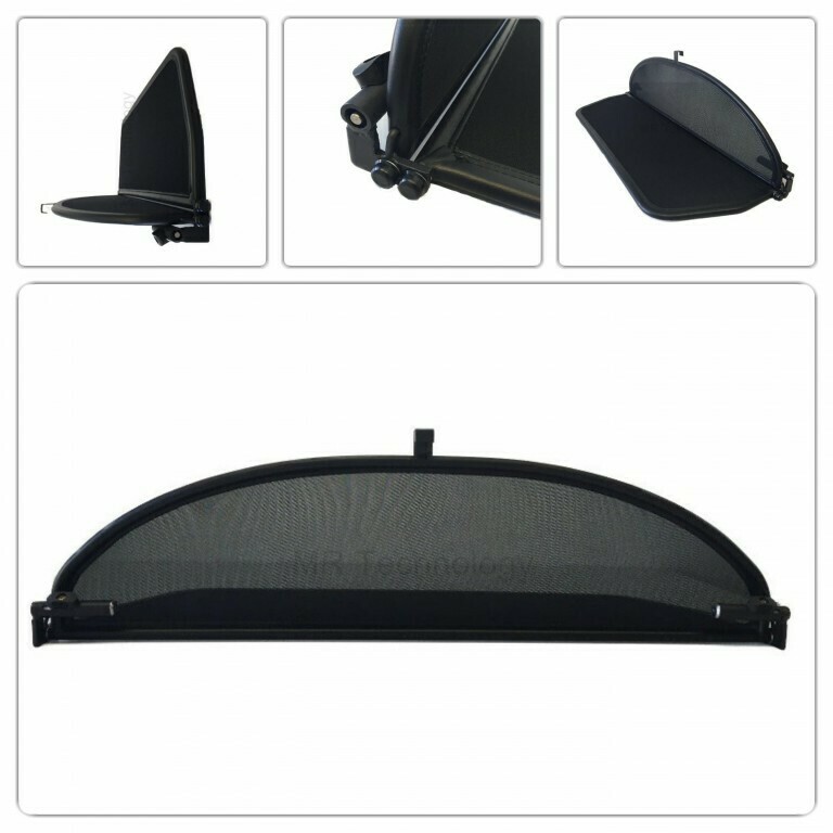 Windschott für Alfa Romeo Fastback Spider Typ 916 94-2006 Schwarz