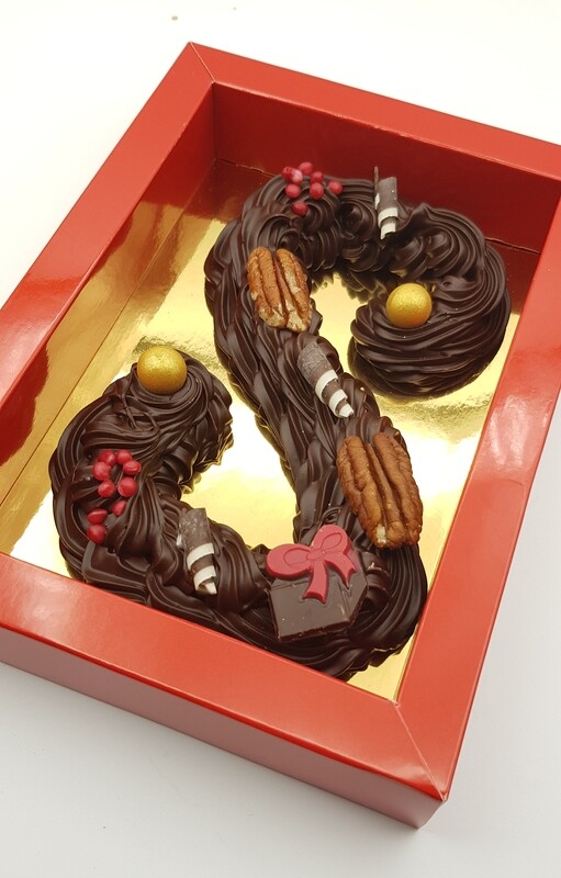 Chocolade letter groot - puur