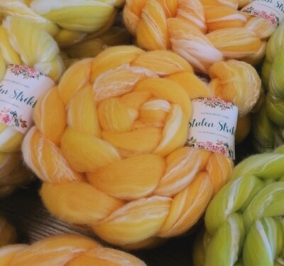 Merino/ Bambus SPINNEFIBER - Håndfarget  08