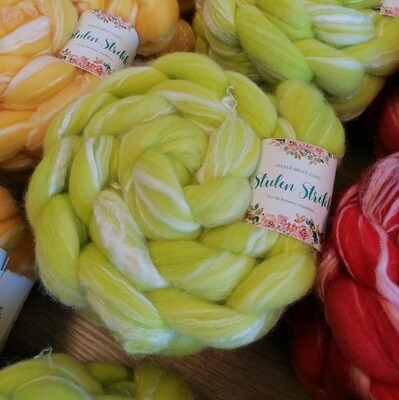 Merino/ Bambus SPINNEFIBER - Håndfarget  09