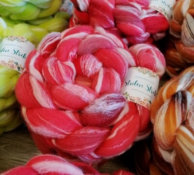 Merino/ Bambus SPINNEFIBER - Håndfarget  10