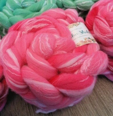 Merino/ Bambus SPINNEFIBER - Håndfarget  13
