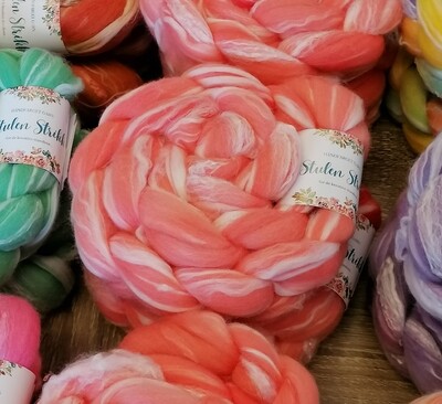 Merino/ Bambus SPINNEFIBER - Håndfarget  16