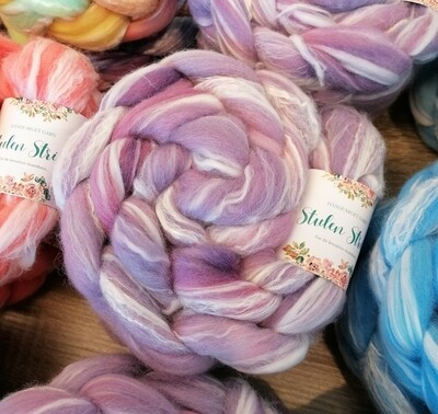 Merino/ Bambus SPINNEFIBER - Håndfarget  17
