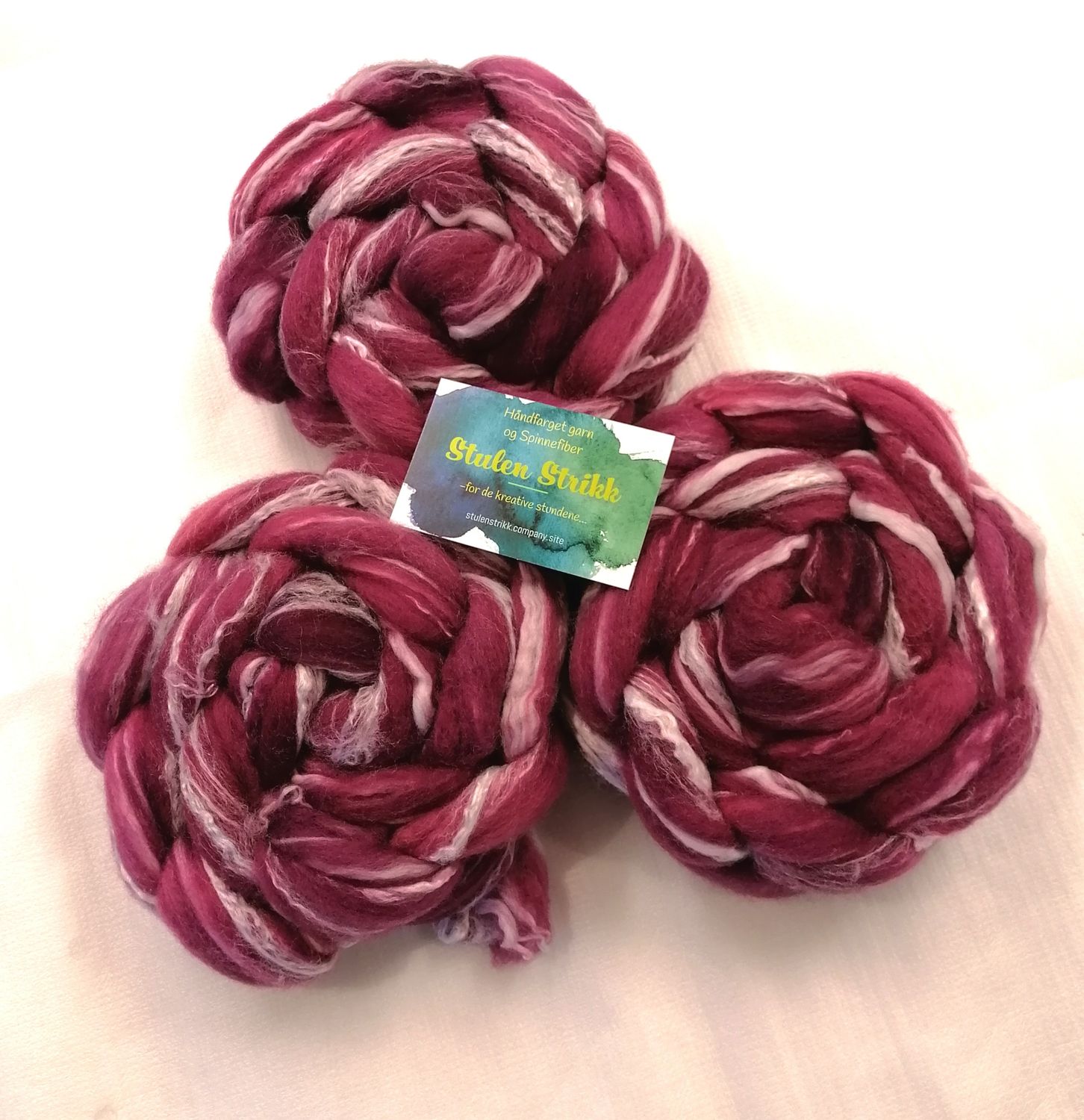Merino/ Bambus SPINNEFIBER - Håndfarget  22