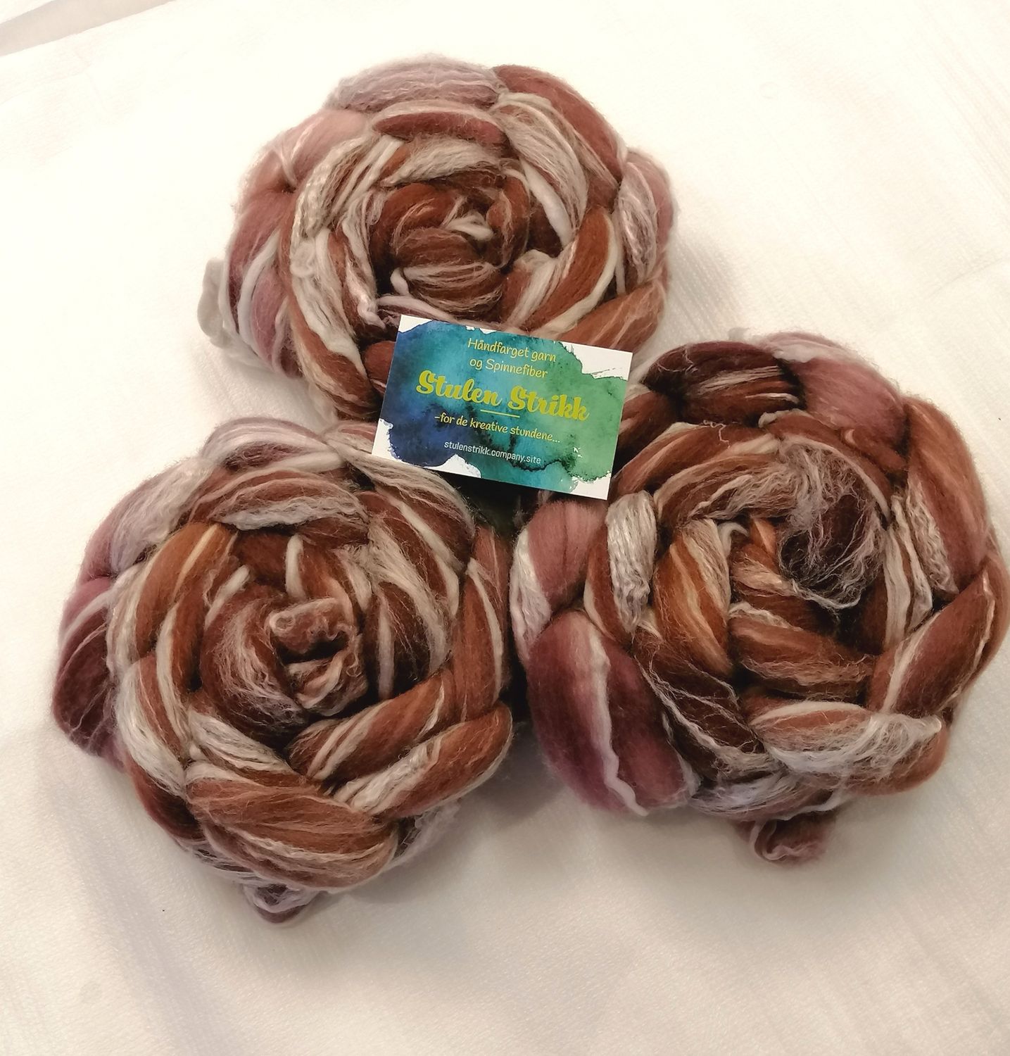 Merino/ Bambus SPINNEFIBER - Håndfarget  25
