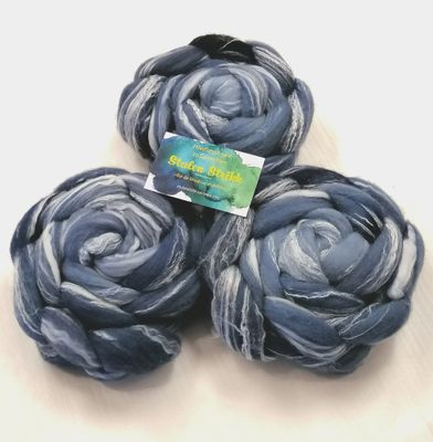 Merino/ Bambus SPINNEFIBER - Håndfarget  24