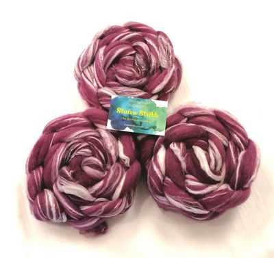 Merino/ Bambus SPINNEFIBER - Håndfarget  27