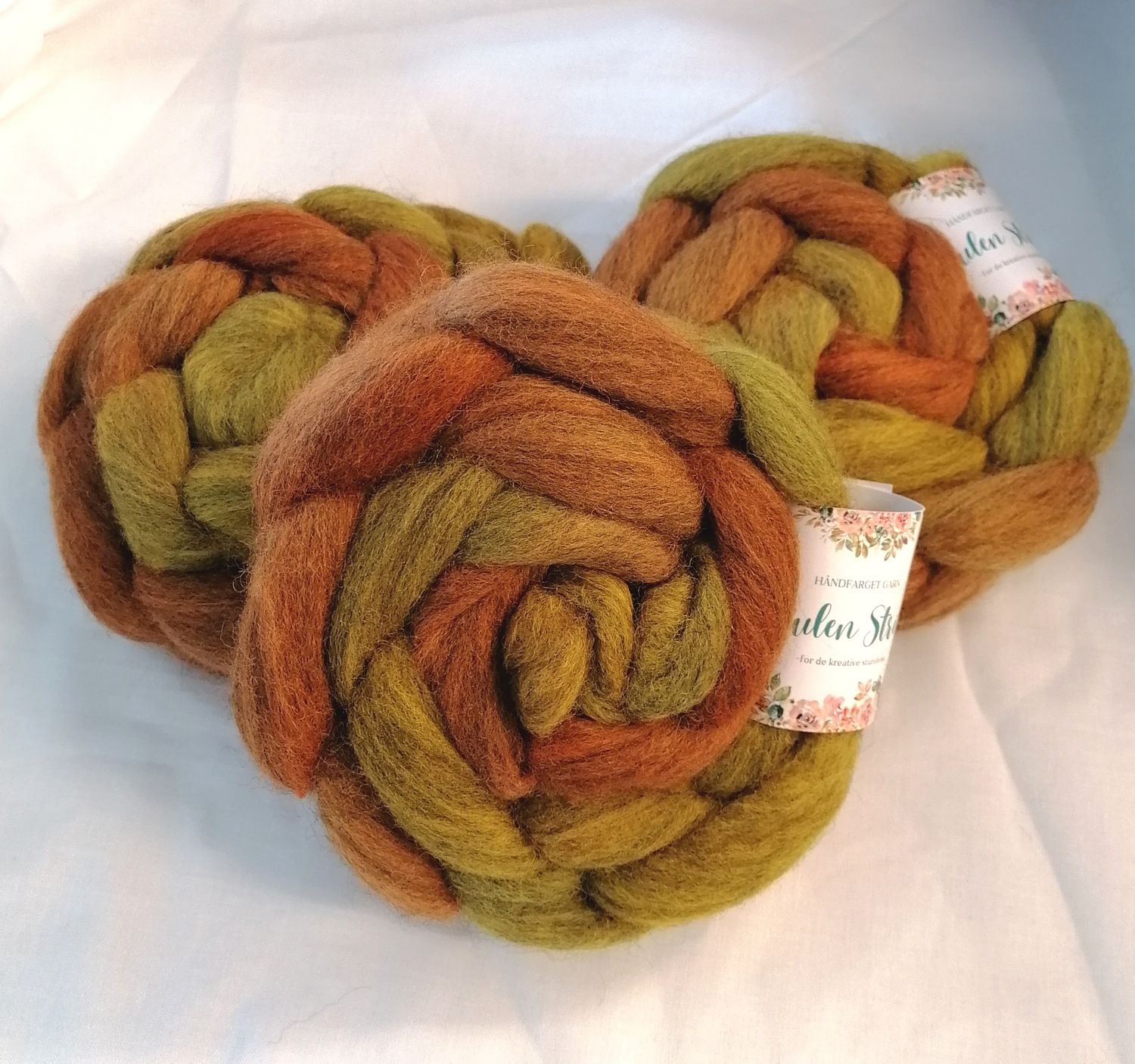CORRIEDALE SPINNEFIBER - Håndfarget 65