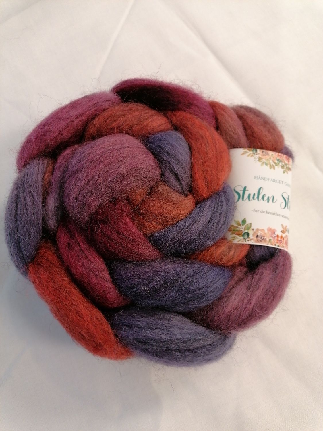 CORRIEDALE SPINNEFIBER - Håndfarget 72