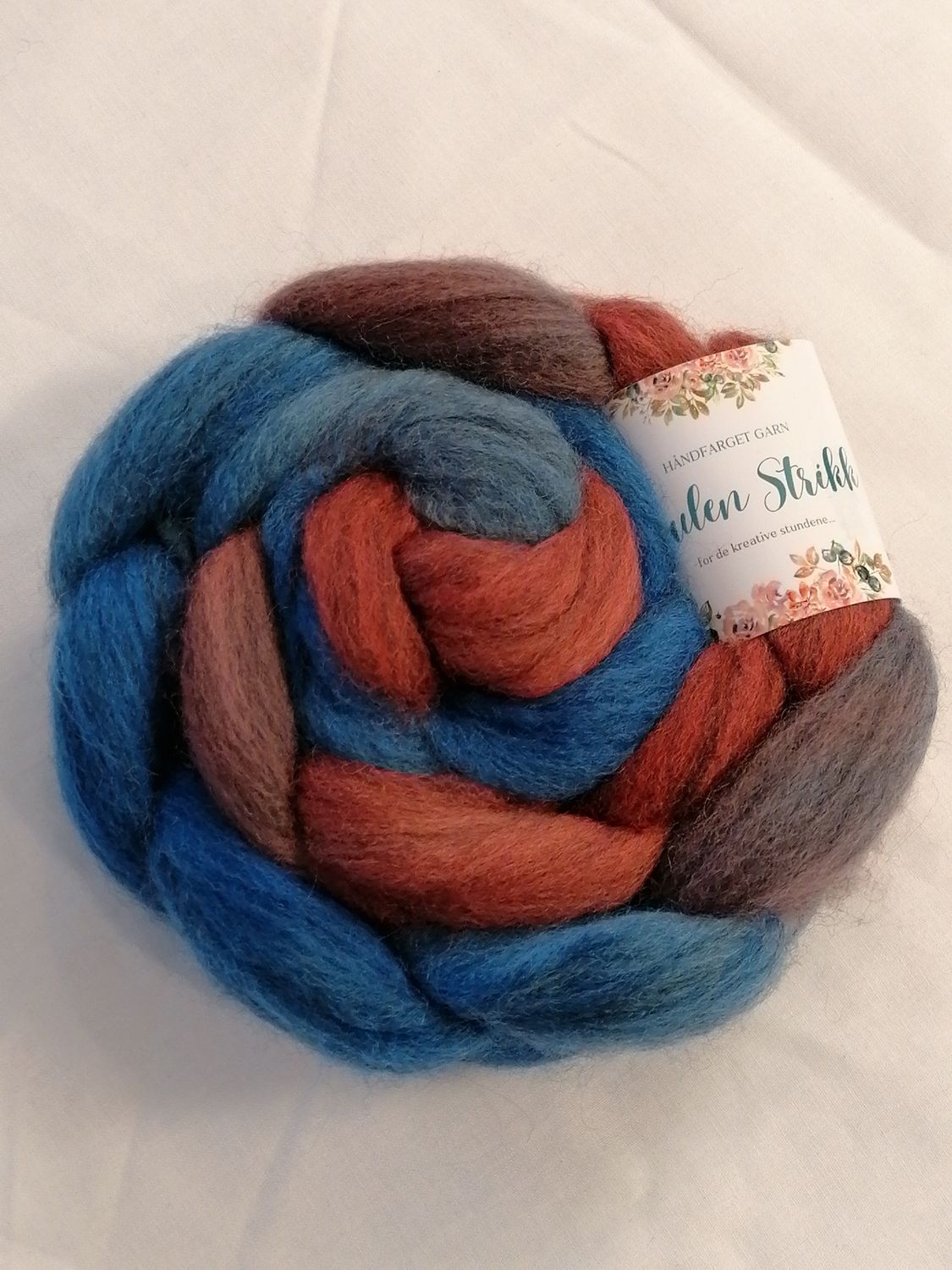 CORRIEDALE SPINNEFIBER - Håndfarget 71