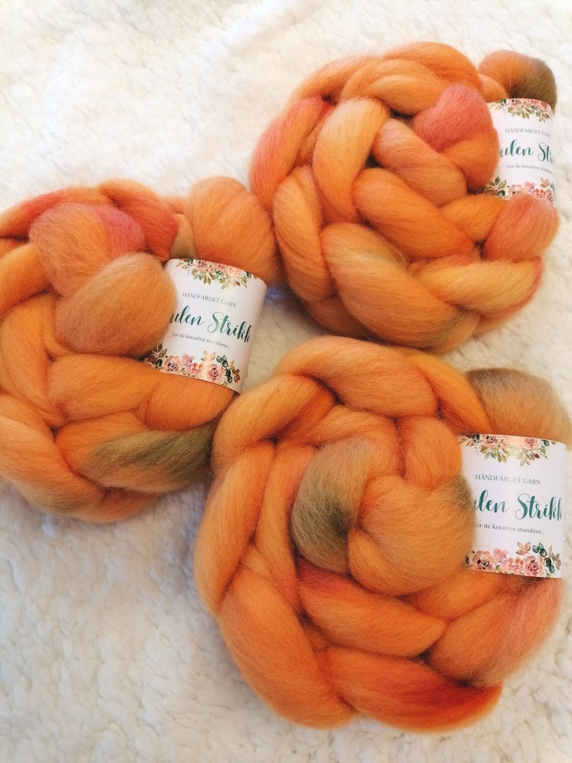 CORRIEDALE SPINNEFIBER - Håndfarget 118