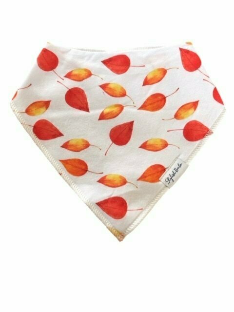 Autumn Red leaves Dribble Proof Baby Bandana Bib