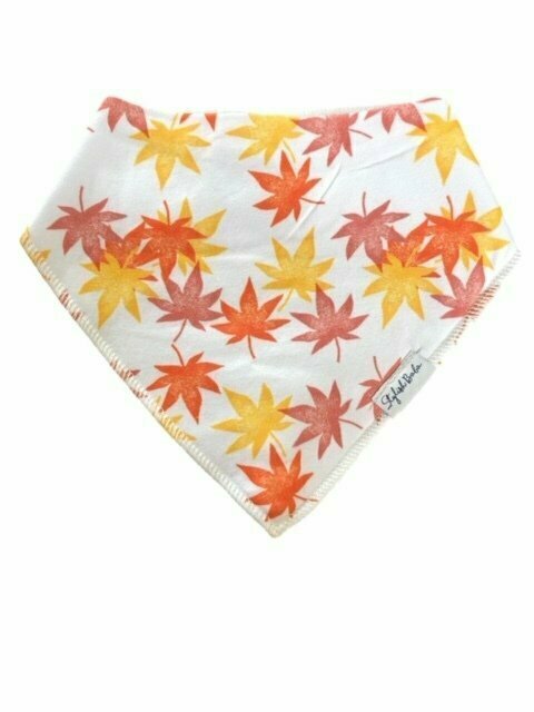 Falling Leaves Baby Dribble Proof Bandana Bib