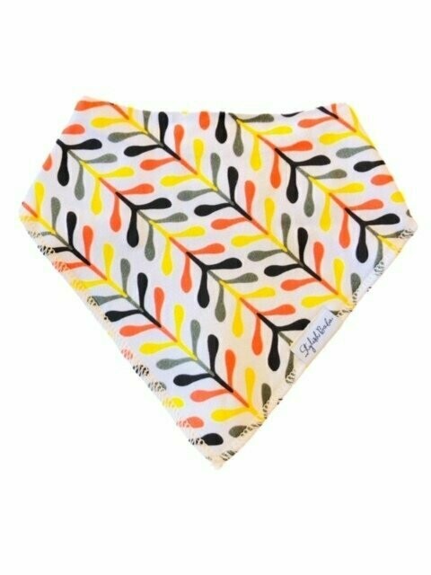 Autumn Paint Baby Dribble proof bandana bib