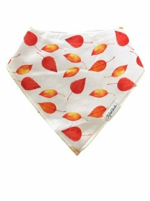 Autumn Red leaves Dribble Proof Baby Bandana Bib