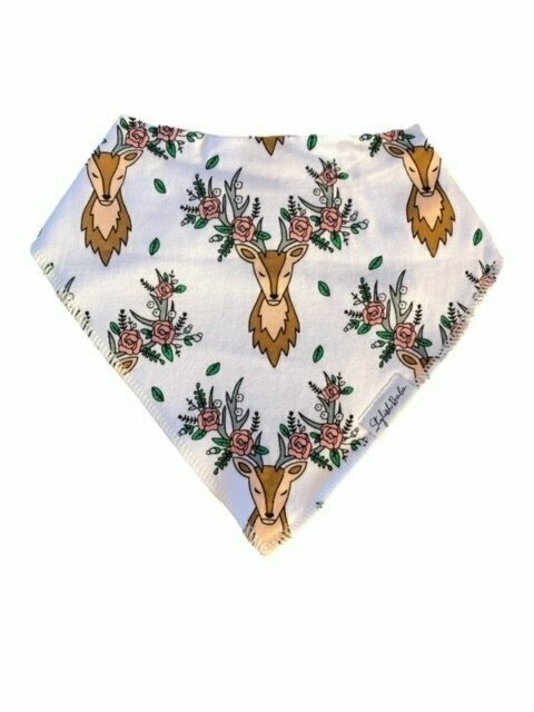Pretty Deer Dribble Proof Baby Bandana Bib