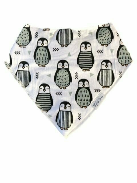 Penguin Dribble Proof Baby Bandana Bib
