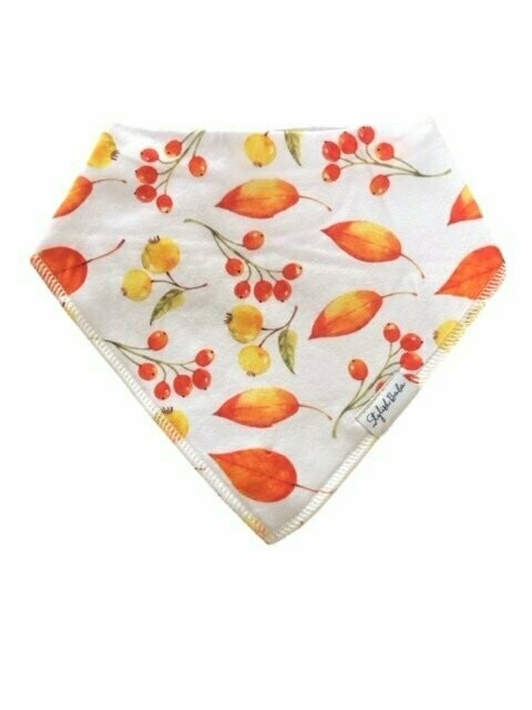Autumn Berries Dribble proof Baby Bandana Bib