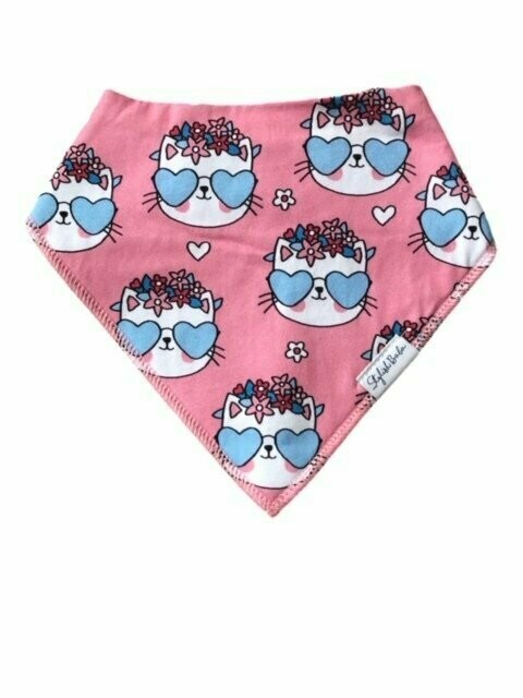 Cool Kitty Baby Drool Proof Bandana Bib