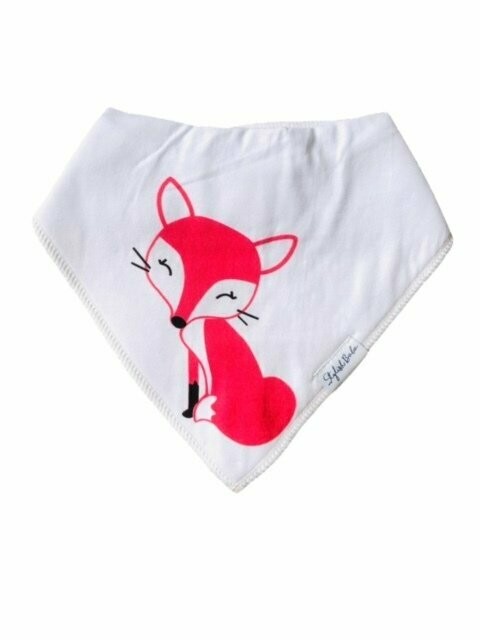 Stylish Fox Secure Clip Bib - Drool Proof