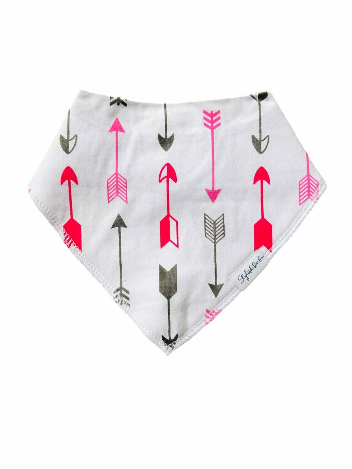 Arrows Secure Clip Bandana Bib - Dribble Proof