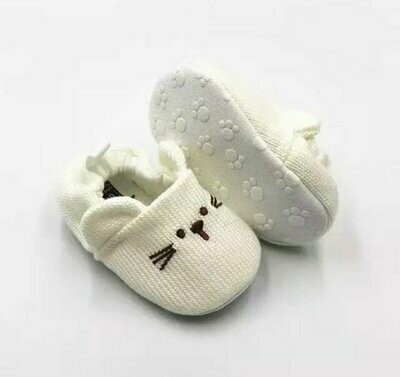 Cream Bear Baby Anti Slip Prewalker shoes