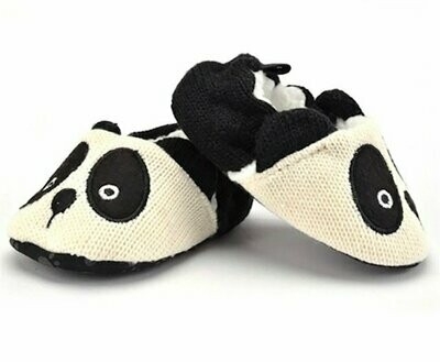 Black & White Panda Anti Slip Prewalker Baby Shoes