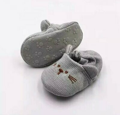 Grey Bear Anti Slip Prewalker Baby Shoes