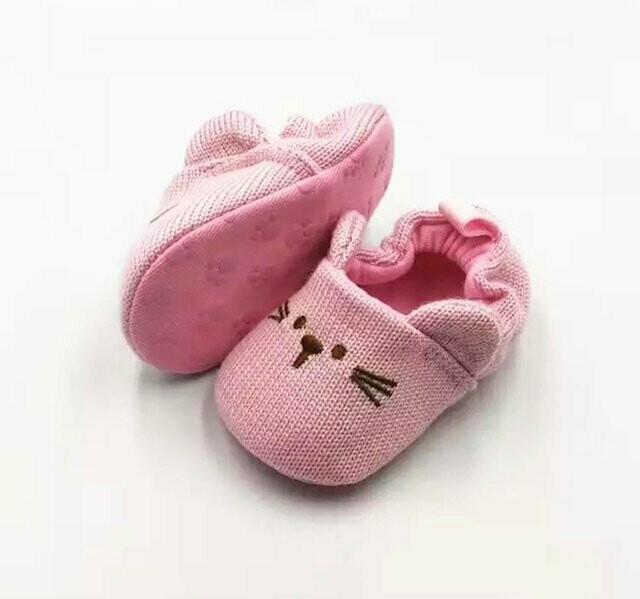 Pink  Baby Anti Slip Prewalker Shoes