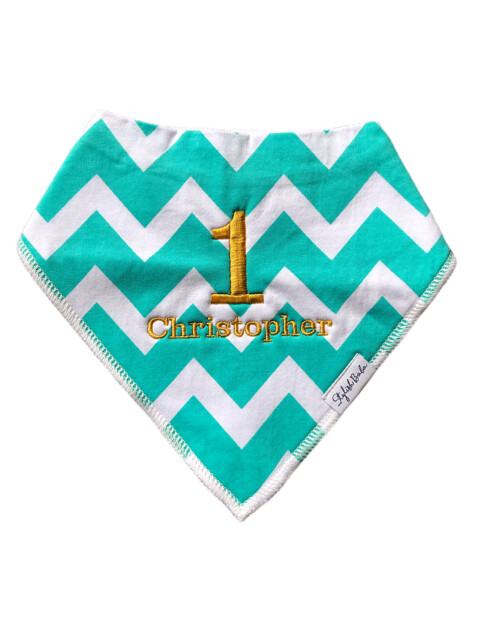 Personalised 1st Birthday Bandana Bib