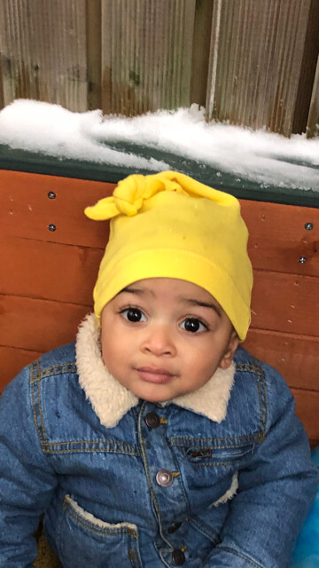 Yellow Baby Beanie Knotted Hat