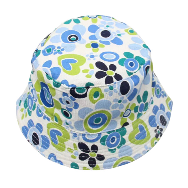 Blue Flower Sun Hat