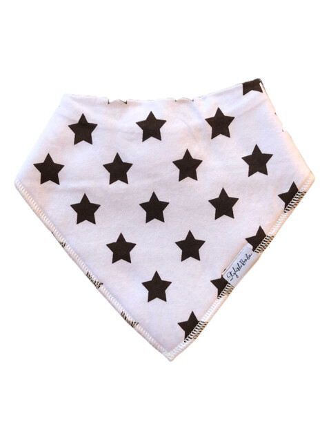 Brown Star Seure Clip Bandana Bib