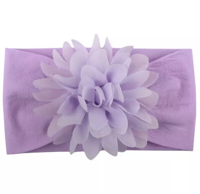 Purple Flower Baby Headband
