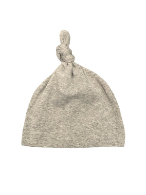 Grey Beanie Knotted Hat