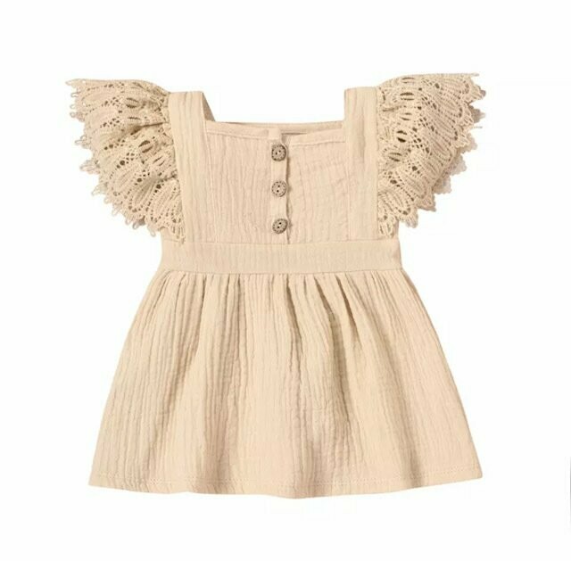 Cream Girls Lace Summer Dress Cream Girls Lace Summer Dress