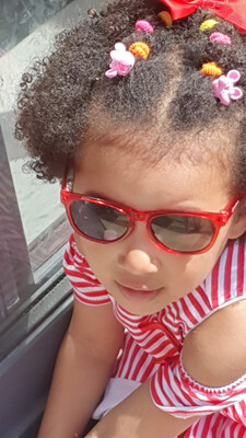 Red Toddler Square Lens Sunglasses 