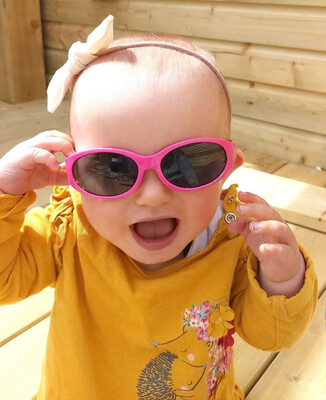 Bright Pink Baby Sport Sunglasses