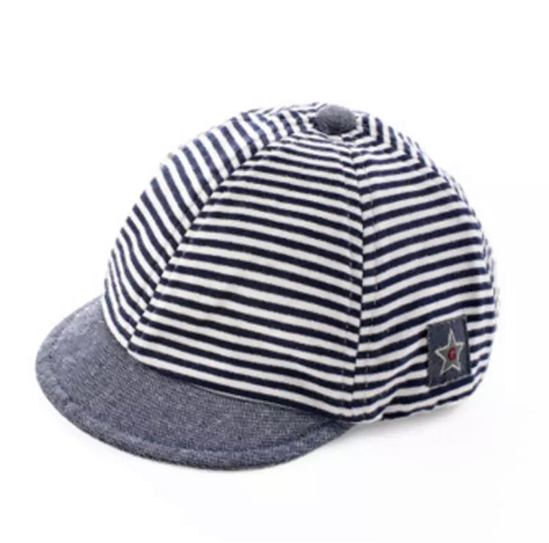 Navy Stripe Baseball Cap