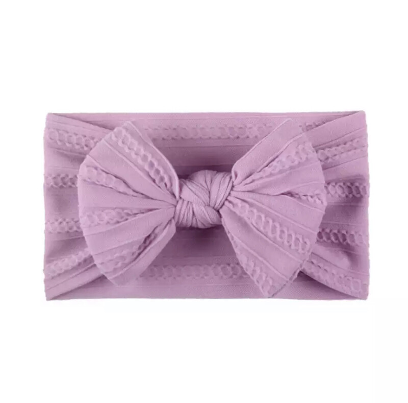 Purple  Twisted Cable  Design Knotbow  Headband