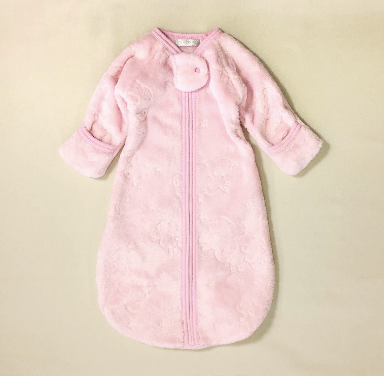Pink Soft Plush Baby Sleep Sack