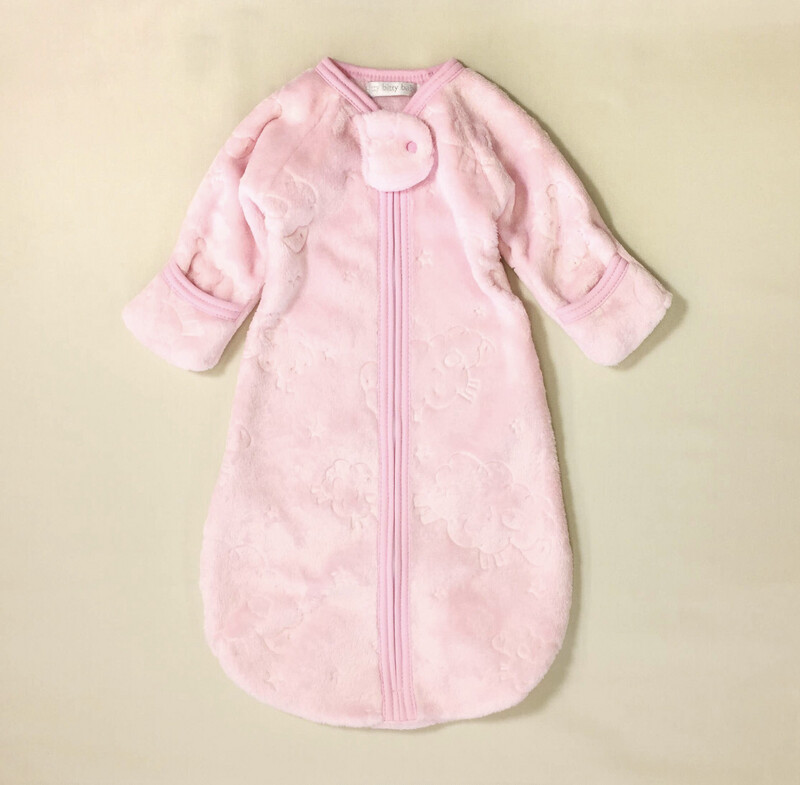 Pink Soft Plush Baby Sleep Sack