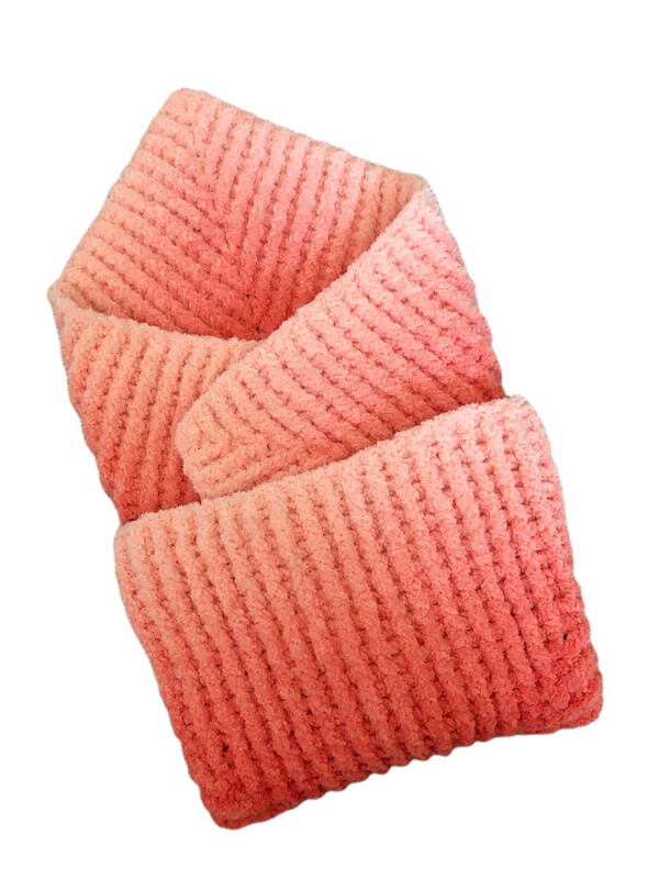 Peach Ombre Pentagon Baby Blanket & Swaddle