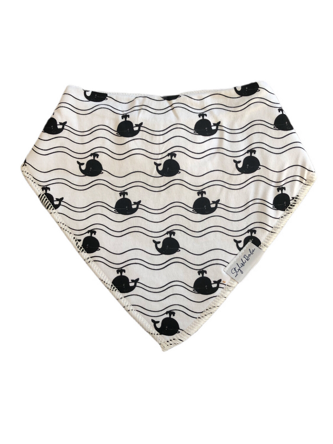Fish Sketch Drool Proof Baby Bib