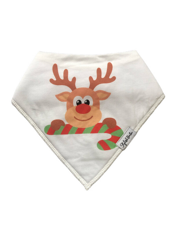 Christmas Reindeer Baby Bib