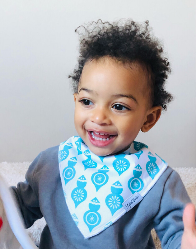 Turquoise Baubles Baby Bib Turquoise Baubles Baby Bib