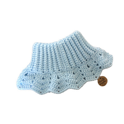 Blue Double Knitted Neck Warmer